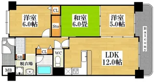 サングレールキャステージ【1階】の間取り