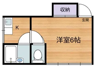 ミユキハイツ【2階】の間取り