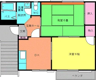 フローラル【2階】の間取り