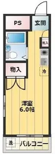 浅利ハイツ【3階】の間取り