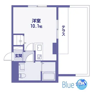 アナハ鎌倉【1階】の間取り