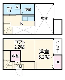 ベーネ明治【1階】の間取り