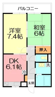 WISE飯泉【2階】の間取り