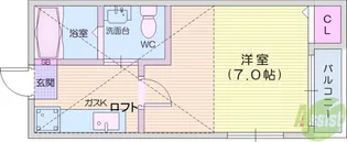 インターラーケン_KS【2階】の間取り