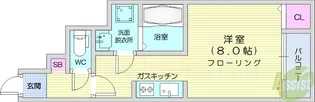 上野ハイツ【1階】の間取り