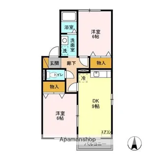 ヴィラージュ I【2階】の間取り
