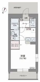 コリーヌ デュ リオン【1階】の間取り