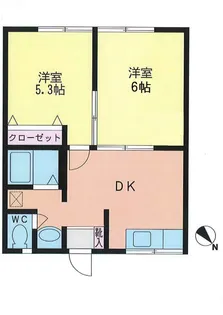 エステートピア戸塚【2階】の間取り