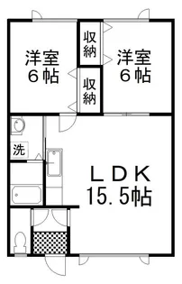 コーポLife【1階】の間取り