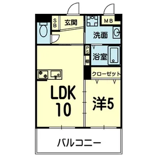 ソアー坪井【2階】の間取り