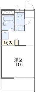 レオパレスヒルズ日野(14819)【2階】の間取り