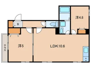アルデバランK【1階】の間取り