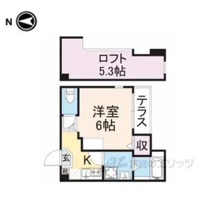 イロハ淀下津町【1階】の間取り