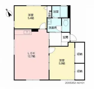 クレールカルチェ【1階】の間取り