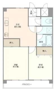 ホポロ東万代【5階】の間取り
