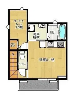センターフィールドS【2階】の間取り