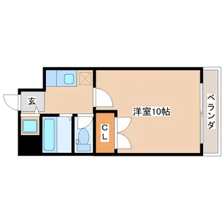 エリートイン五橋【3階】の間取り