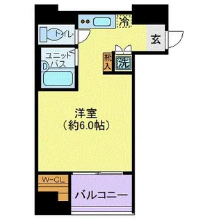 シンシア銀座EAST【4階】の間取り