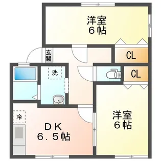タウニーTYM【2階】の間取り