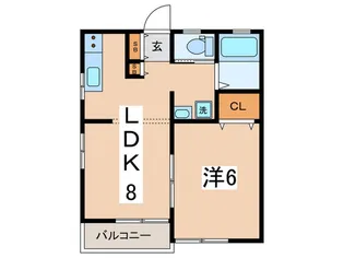 クライアント上麻生 B【2階】の間取り