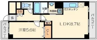 サンロード新和II【1階】の間取り