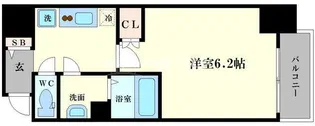 グランエクラ今宮戎【6階】の間取り