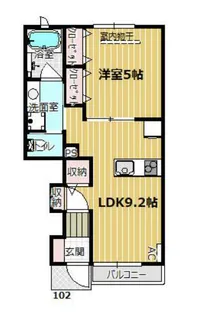 ファドーレ【1階】の間取り