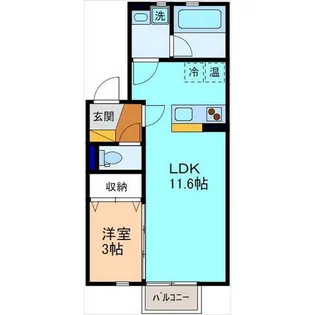 アペックスかほく【2階】の間取り