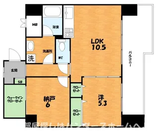 ベロフィオーレ宮之阪【7階】の間取り