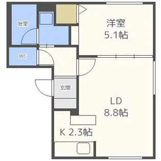 N32 B棟【2階】の間取り