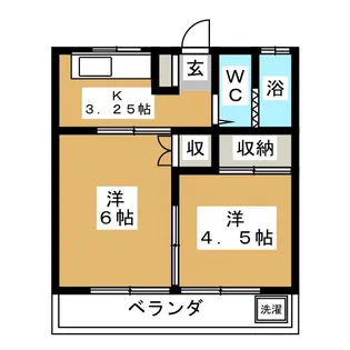 サンライズ【2階】の間取り