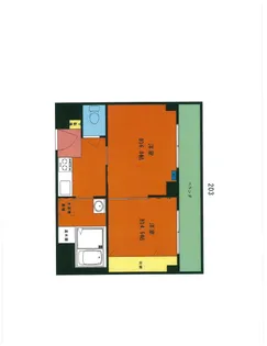 リセスホナミ【2階】の間取り