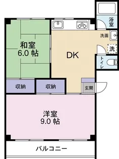 松野第一コーポ【2階】の間取り