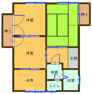 長崎県佐世保市名切町【一戸建】の間取り