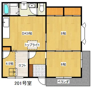 英光ハイツ【2階】の間取り