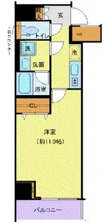 ジェノヴィア新横浜スカイガーデン【10階】の間取り