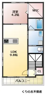 ヒッポ祇園III【2階】の間取り