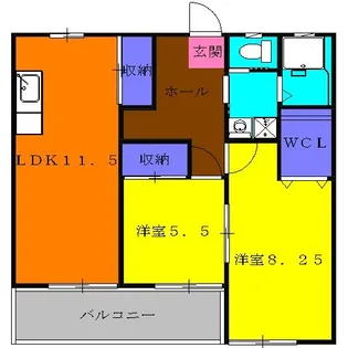 国府台ヒルズ【1階】の間取り