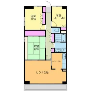 本厚木ロイヤルマンション【3階】の間取り