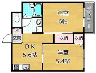 セレコート枚方II【3階】の間取り