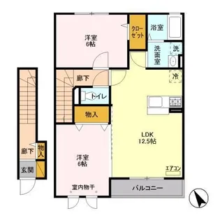 ゼルコーバ A【2階】の間取り