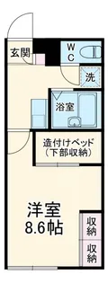 レオパレス総和【2階】の間取り