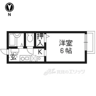 ハイツはなみずき【1階】の間取り