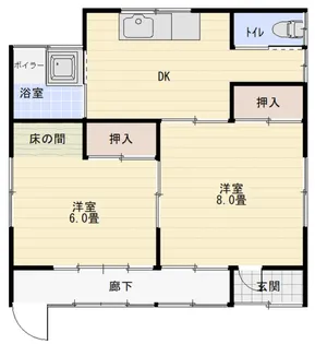 千葉県茂原市七渡【一戸建】の間取り