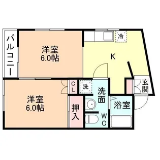 タカムラハイツ【1階】の間取り