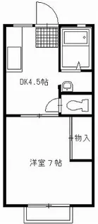 パナハイツ・A【1階】の間取り