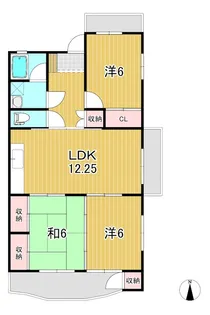 HKマリーナ21【5階】の間取り