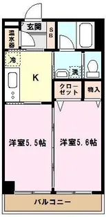 埼玉県川口市大字里【マンション】の間取り