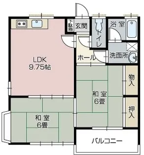 ルブールパレス【2階】の間取り