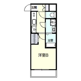 S-RESIDENCE堺市駅前【8階】の間取り